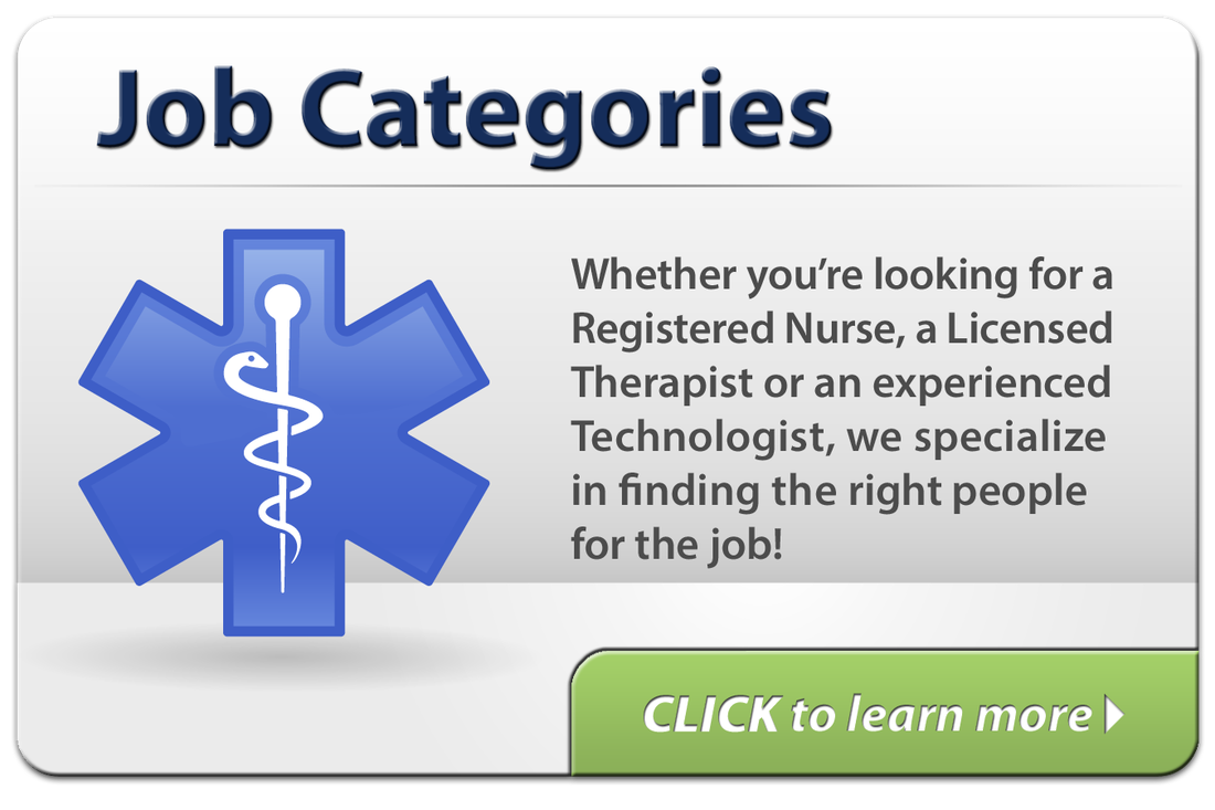 entech medical staffing - job categories button